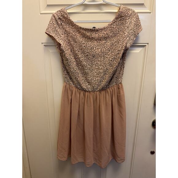 Speechless Dress Size 7 Fit & Flare Party Cocktail Semi-Formal Pink Blush - Picture 1 of 6